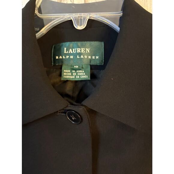 Lauren Ralph Lauren Women's Black Four Button Blazer - Size 10 - Picture 3 of 4